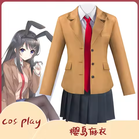 Anime Sakurajima Mai Cosplay Costume Rascal Does Not Dream of Bunny Girl Senpai Mai Sakurajima Cospl