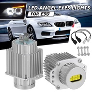 2Pcs Angel Eyes CANbus 80W LED Headlight Marker Light Bulbs Error Free for E90 E91 3 Series 2005-200
