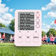 Kitchen Multi-Set Timer Commercial Three-Set Cooking Milk Tea Countdown Games Laboratory Dedicated T
