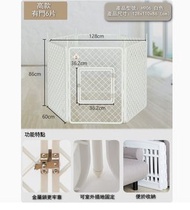 全城熱賣 - 愛麗思寵物圍欄室內護欄家用圍欄【象牙白6片加高有門（128*110*86）】#H099100417