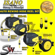 ISANO Auto Rewind Hose Reel Series – 10m, 20m & 30m | High-Pressure & Heavy-Duty IHG-01 IHG-02 IHG-0