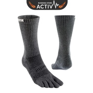 Injinji Trail Midweight Crew Flip-flops - Granite