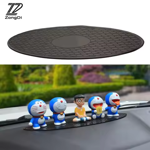 ZD 1X Car Dashboard Silicone oval non-slip mat For Volvo xc90 v70 s80 Kia rio Mercedes w203 w211 Aud