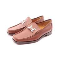 【二手，A級】愛馬仕 Constance 女士真皮樂福鞋