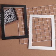 Children Art Black White Cardboard Photo Frame 8K k Picture Frame Simple Paper Picture Frame Oil Pas