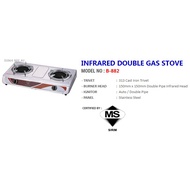 BUTTERFLY B-882 INFRARED DOUBLE GAS STOVE B 882 / Dapur Gas Infrared B882