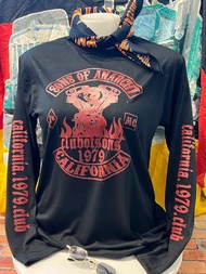 เสื้อยืดแขนยาวผู้ชาย เสื้อคอกลมผู้ชายรีดแขนวินเทจ