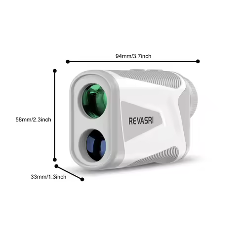 REVASRI Golf Laser Rangefinder 600M/800M/1000M with Slope and Flag Pole Lock Vibration for Golfing S