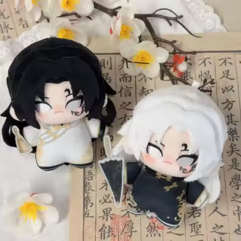 Anime Identity Ⅴ White Guard & Black Guard Wu Chang Cosplay Cotton Plush Pendant Christmas Gifts