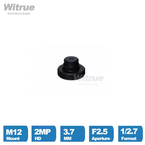 Witrue CCTV Lens M12 Pinhole 3.7MM HD 2MP 1080P 1/2.7" F2.5 for Surveillance Mini Security Cameras