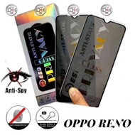 Tempered glass FULL PRIVACY glass ESD TG anti spy anti static OPPO RENO 1 6.4 6.6 2 2F 3 4F 5 5 5F 6
