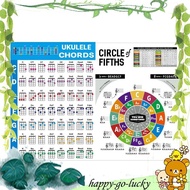 [xinggao.vn] Ukulele Chord Chart Sticker Ukelele Music Education Guitar Chord Chart for Beginner Big