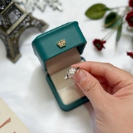 S925纯银一克拉莫桑钻女戒 【Moissanite Ring 莫桑石戒指】时尚轻奢小众设计