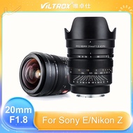 VILTROX 20mm F1.8 ASPH Full-Frame Wide Angle-Prime Fixed Focus Manual Focus for Sony E Nikon Z Mount