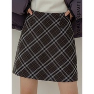Chân váy ngắn chữ A caro lưng cao chất nỉ dày dặn hàng Quảng Châu cao cấp SIANDO CV10