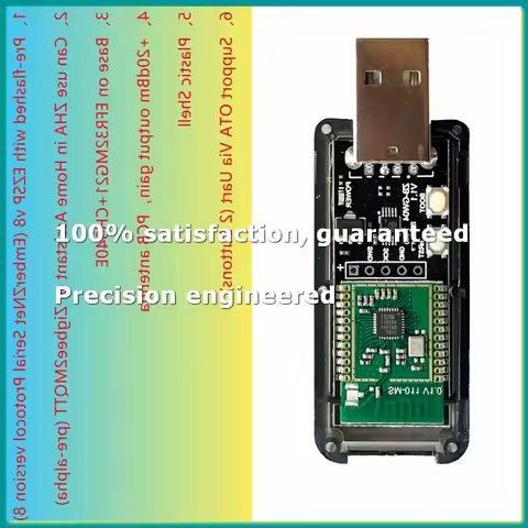 ZigBee 3.0 Silicon Labs Mini EFR32MG21 Universal Open Source Hub Gateway USB Dongle Chip Module ZHA 