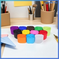 12rolls Crepe Paper Streamers: Colorful Crepe Paper Rolls Ribbon Rainbow Streamers Garland Backdrop 