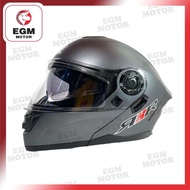 [EGM MOTORCYCLE] MOTORCYCLE RXR FULL FACE HELMET MODULAR DUAL VISOR 691B-A