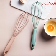 ALISOND1 Egg Beater Cream Kitchen Milk Frother Silicone Manual Cooking Blender