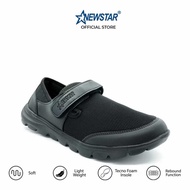 <Harga Promosi>NewStar Black School Shoes W305B [Velcro Strap] Kasut Hitam Sekolah