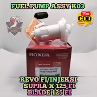 FUELPUMP ASSY SET ROTAK dan FILTER BENSIN ASLI ORIGINAL HONDA AHM K03 UNTUK MOTOR REVO FI/INJEKSI SU