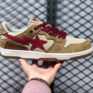 2025 New HOT 【Original】 BAPE STA SK8 COURT Vibe Contrasting Colors Meteors Fashion Trends Mens and W