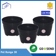 New (120Pcs) - Pot Bunga 30 - Pot Bunga Plastik - Pot Plastik - Pot