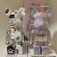 New arrivals for May!bearbrick400%Violent Bear Garage Kits Ornaments Macau Series Magic ColorUMWater Ripple Bearbrick Gi