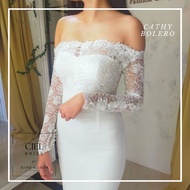 Cathy Bolero sabrina sleeve wedding Dress BRIDE Dress decoration accessories cover Dress by CIEL BRI