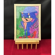 Sonic Hand Drawing - B5 Size (Frame Included)