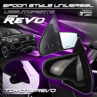 กระจกมองข้าง Spoon Style เลนส์ฟ้าตัดแสง TOYOTA(REVO)