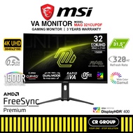 MSI MAG 321CUPDF 31.5-inch Dual Mode UHD 160Hz/FHD 320Hz Curved VA Gaming Monitor (3Yrs MSI Warranty
