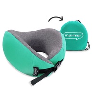 murmur牛角頸枕|U型護頸枕推薦(附收納袋)NPN003(綠)