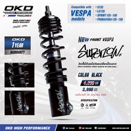 โช๊คหน้าOKD รุ่น Super Low ยาว215mm สำหรับVespa โช๊คหน้าvespa okd vespa โช๊คokdแท้ โช๊คอัพ okd pigpa