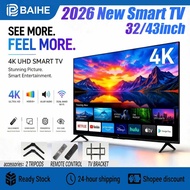 2026 BAIHE smart TV, available in 32/43-inch sizes, featuringDVB-T2,Android TV  , andSmart T2 versio