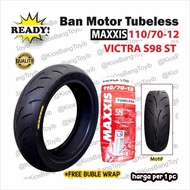 MAXXIS 110/70 Tubeless Motorcycle Tire Ring 12 110/70-12 (Victra S98 ST)