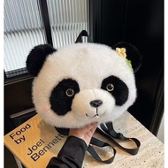 Chengdu Panda Base Flower Backpack Plush Backpack Doll Cute Toddler Backpack Panda