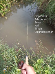 1set Joran pancing super lentur udangan,wader/beunteur joran siap pakai untuk memancing udang dan ik