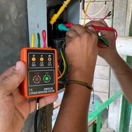 Met Small Designs Phase Sequences Tester 3 Phase Meter ABS for Quick Measurements
