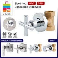 MCPRO G1/2" G3/4" SHOWER CONCEALED STOP ANGLE VALVE CONTROL STOPCOCK SS15F/SS15X/MB115X/MB120X/MB115R/MB120R/MBRG115R/SS20X/SS22X