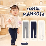 HEYBABY - MAHKOTA Pants Girls' Leggings Girls' Long Pants Legging Budak Perempuan Kids Legging Girl