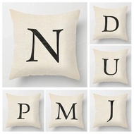 Home Living Room Fashion Letter Decoration Cushion Covers Linen Throw Pillow Covers45 * 45 Pillowcas