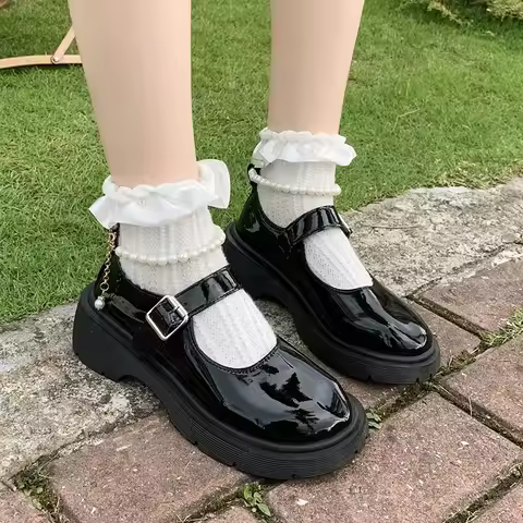 New Lolita Shoes Japanese Mary Jane Shoes Women Vintage Girls Students JK Uniform Platform Shoes Cos