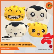 Makassar! Pillows Doll CAT EMOTICON - Stuffed Pillows
