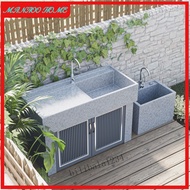 Granite washbasin/outdoor courtyard integrated washbasin with washboard, outdoor balcony washbasin/天