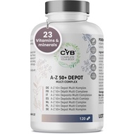 CYB 360 AZ 50+ depot multi complex dengan 22 s lutein dan cnzyme Q10 vegetarian 1 x 120 tablet