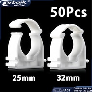 50pcs pipe clamps pvc pipe clamps 25mm, 32mm