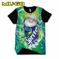 Sprite cold drink T-shirt 3D Sprite motif shirt