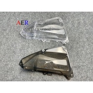 Ốp Nắp Pô E Lọc Gió Xe VISION Đời 2021->2023 Trông Suốt Màu Khói