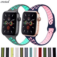 [HOT JUXXKWIHGWH 514] Slim สำหรับ Apple Watch Band 40มม. 44มม. IWatch Band 38มม. 42มม. ซิลิโคนสร้อยข้อมือ Apple Watch Series 3 4 5 6 Se